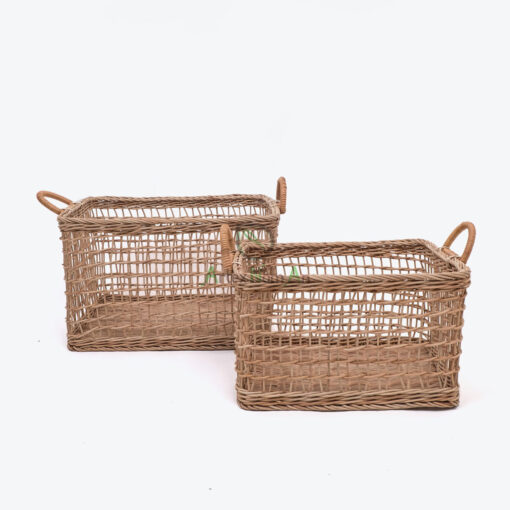 Rectangular Rattan Toy Storage Basket Also Laundry Basket R 09 05 178 01