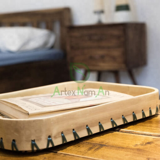 Round Seagrass Decorative Tray With Pattern Also Trays Basket SG 09 03 047 01