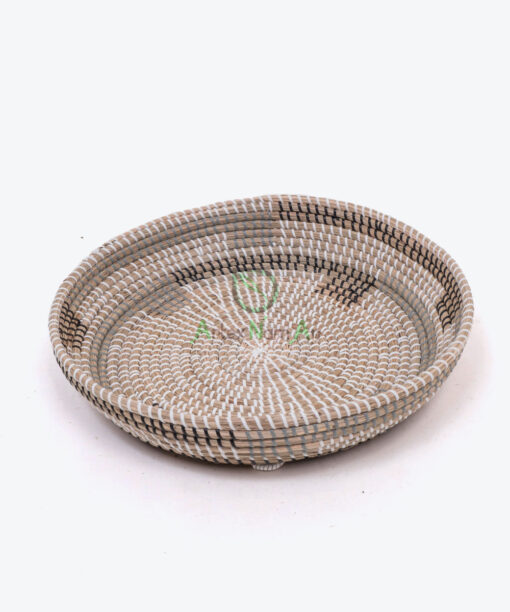 Round Seagrass Serving Tray Also Tray Basket SG 09 03 047 02