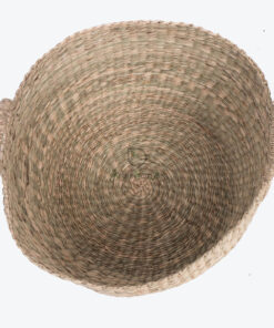 Round Seagrass Storage Hamper Laundry Basket Bag With Handles SG 06 05 465 01