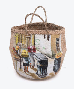 Seagrass Belly Basket Also Woven Foldable Storage Basket SG 10 05 211 03M
