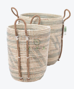 Seagrass Decorative Hamper Basket Organizer With Handles SG 09 05 424 05
