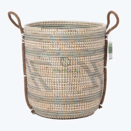 Seagrass Decorative Hamper Basket Organizer With Handles SG 09 05 424 05