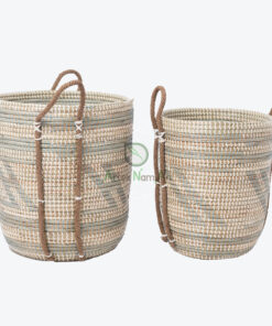 Seagrass Decorative Hamper Basket Organizer With Handles SG 09 05 424 05