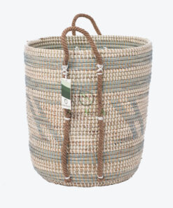 Seagrass Decorative Hamper Basket Organizer With Handles SG 09 05 424 05