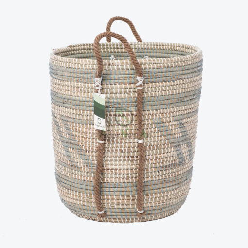 Seagrass Decorative Hamper Basket Organizer With Handles SG 09 05 424 05