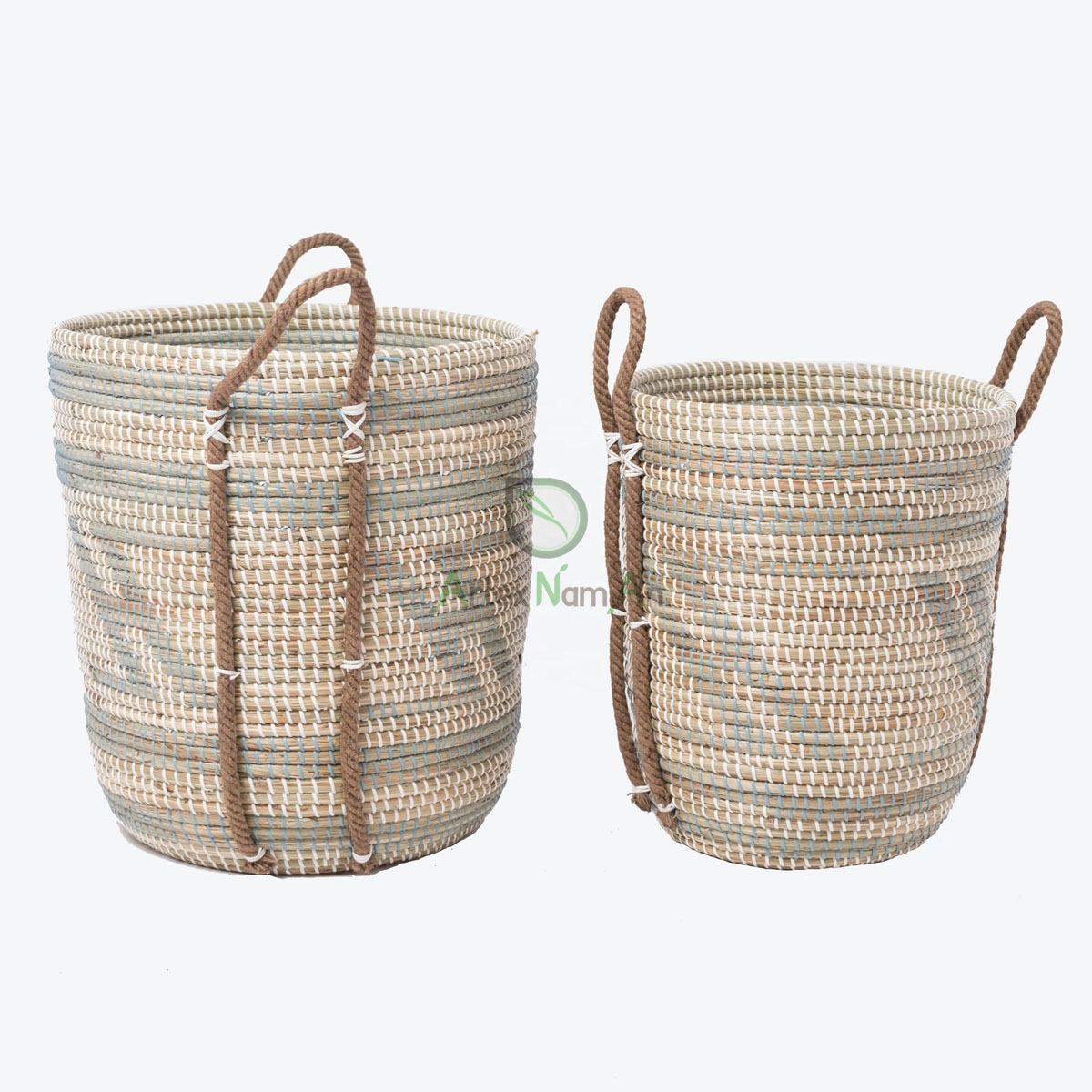 Seagrass Decorative Hamper Basket Organizer With Handles SG 09 05 424 05