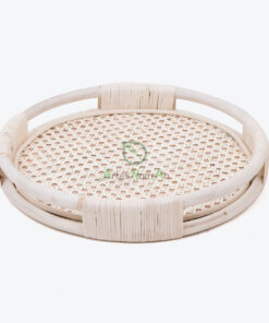 Seagrass Rattan Round Serving Storage Tray For Home Decor SGR 30 03 001 01