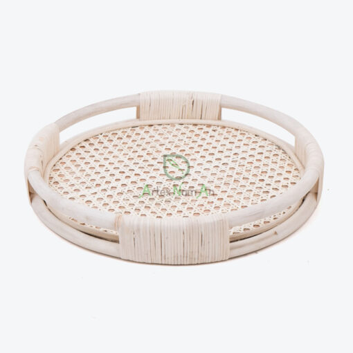 Seagrass Rattan Round Serving Storage Tray For Home Decor SGR 30 03 001 01