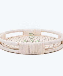 Seagrass Rattan Round Serving Storage Tray For Home Decor SGR 30 03 001 01