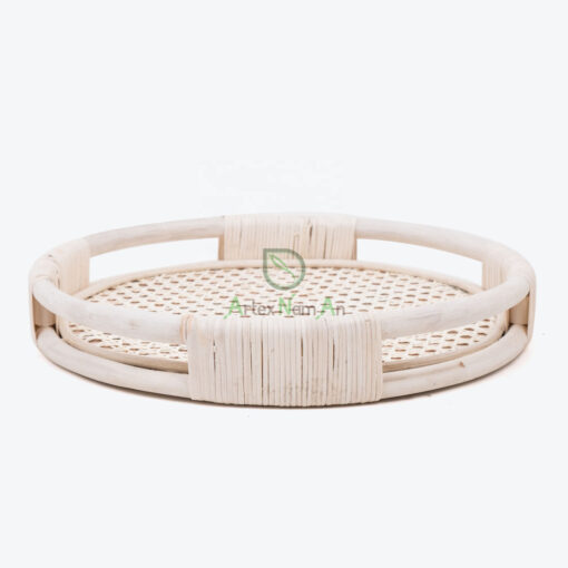 Seagrass Rattan Round Serving Storage Tray For Home Decor SGR 30 03 001 01