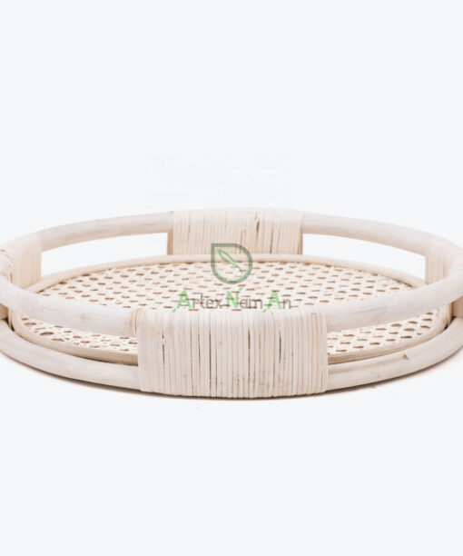 Seagrass Rattan Round Serving Storage Tray For Home Decor SGR 30 03 001 01