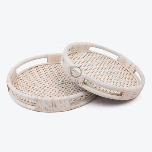 Seagrass Rattan Round Serving Storage Tray For Home Decor SGR 30 03 001 01