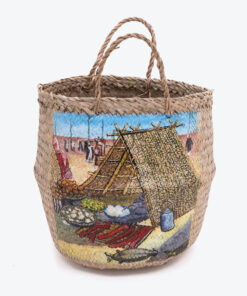 Seagrass Storage Foldable Basket Also Woven Belly Basket Organizer Shopping Bag SG 10 05 211 04M