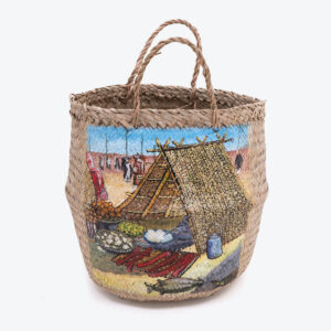 Seagrass Storage Foldable Basket Also Woven Belly Basket Organizer Shopping Bag SG 10 05 211 04M