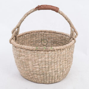 Seagrass Storage Laundry Basket Hamper Also Bolga Basket With Handles SG 06 05 450 01