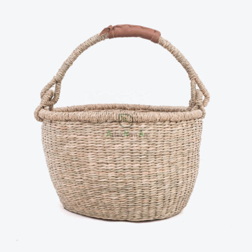 Seagrass Storage Laundry Basket Hamper Also Bolga Basket With Handles SG 06 05 450 01