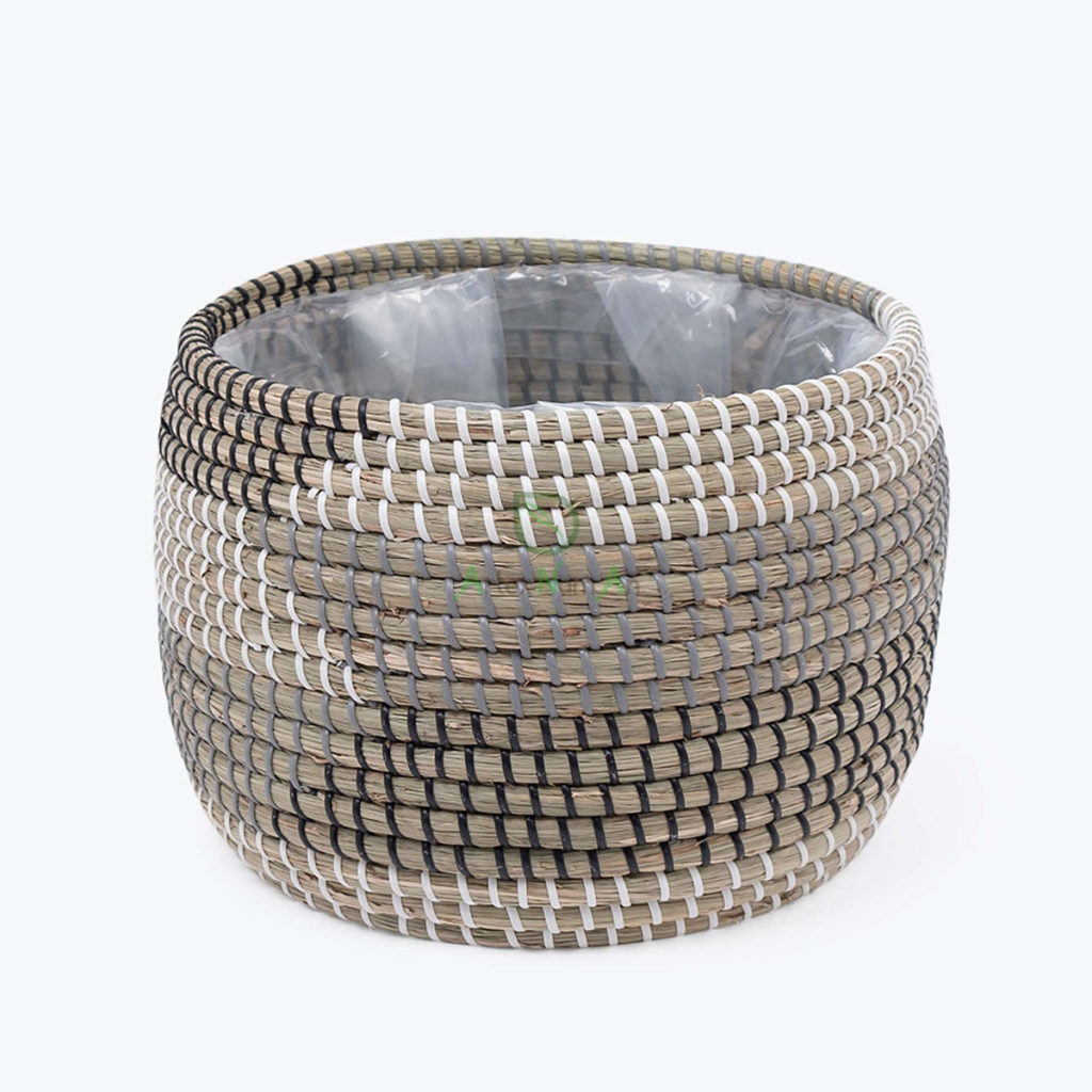Seagrass flower pots & planters also woven indoor modern pots for plant SG 09 16 100 03 L
