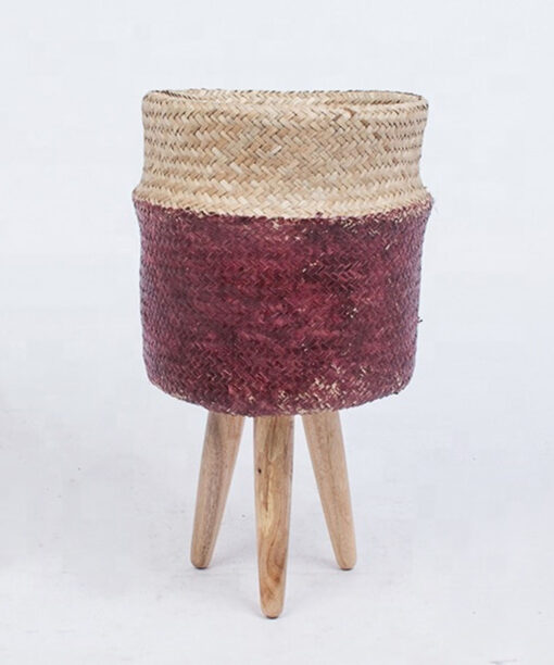 Seagrass indoor planter also woven basket WSG 12 16 001 01