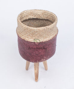 Seagrass indoor planter also woven basket WSG 12 16 001 01