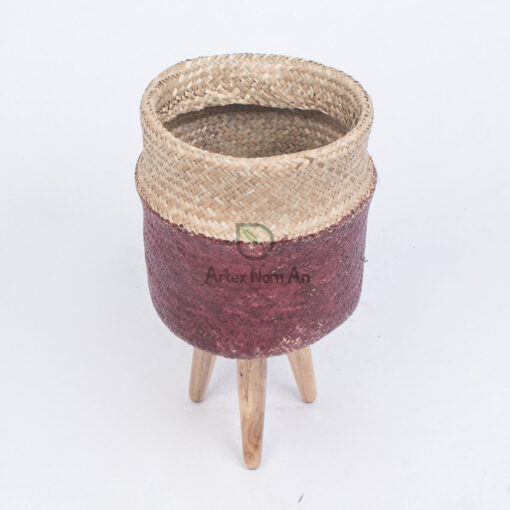 Seagrass indoor planter also woven basket WSG 12 16 001 01