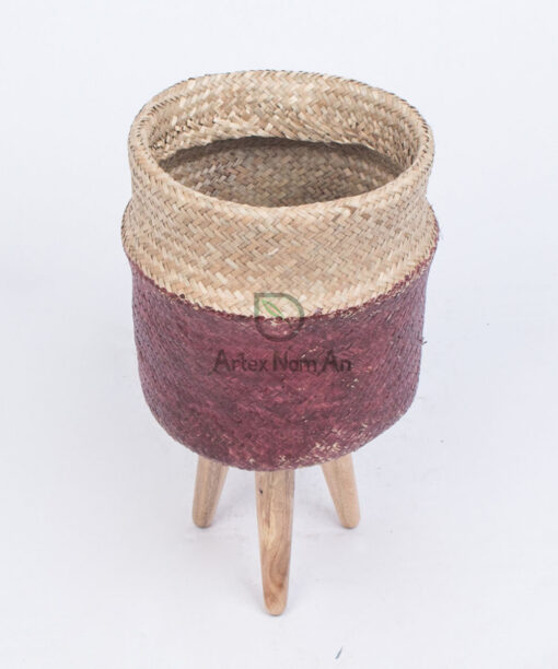 Seagrass indoor planter also woven basket WSG 12 16 001 01