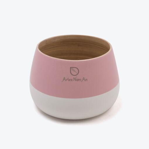 Set 2 Bamboo Indoor Small Plant Pot For Home And Garden S 15 16 025 01