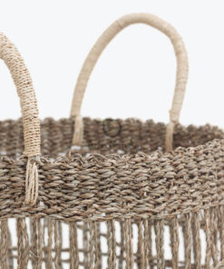 Set 3 Seagrass Laundry Basket With Handles Also Hamper Basket SG 06 05 476 01