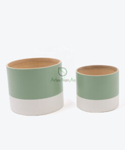 Small Bamboo Flower Pots & Planters Modern Indoor Plant Pot S 15 16 023 02