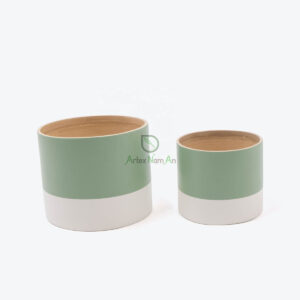 Small Bamboo Flower Pots & Planters Modern Indoor Plant Pot S 15 16 023 02