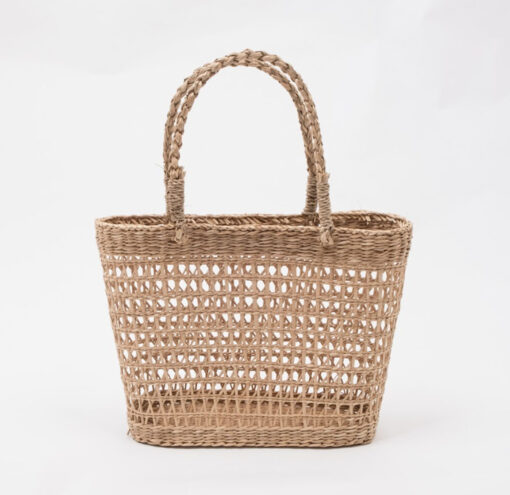 Small Seagrass Open Weave Handbags For Women SG 43 11 001 02