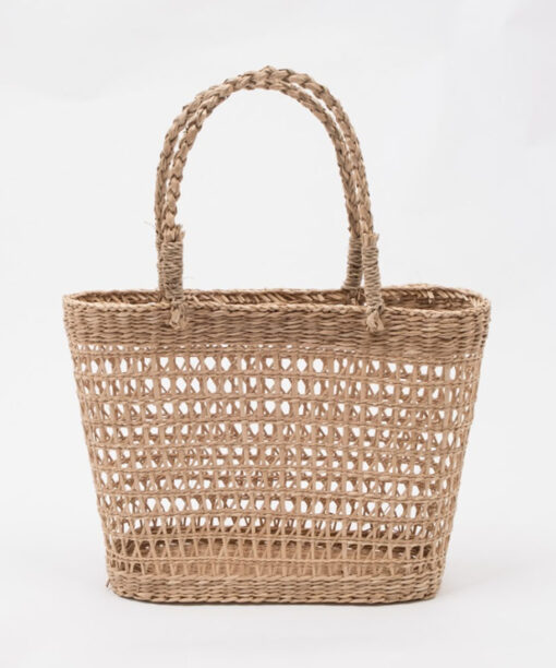 Small Seagrass Open Weave Handbags For Women SG 43 11 001 02