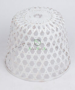 Small White Bamboo Pendant Hanging Lampshade