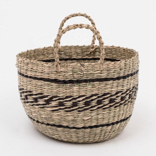 Top Seller Seagrass Storage Hamper Shopping Basket SG 06 05 396 01