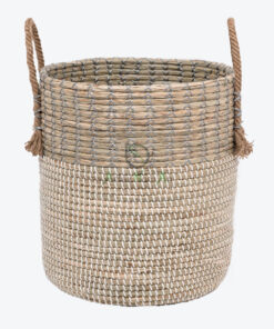 Unique Woven Seagrass Storage Hamper Basket Organizer SG 09 05 440 01