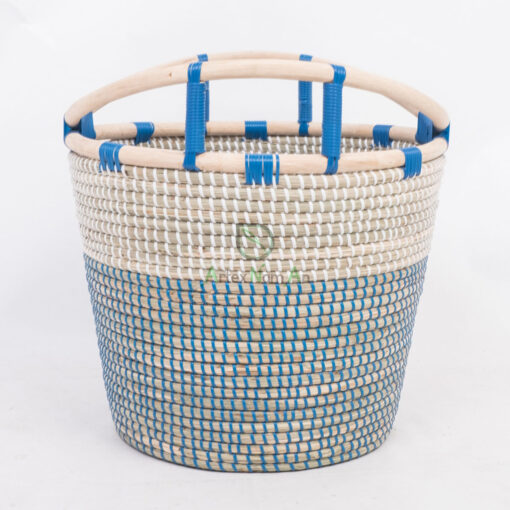 Unique eco friendly seagrass storage basket hamper SG 09 05 463 01