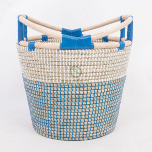 Unique eco friendly seagrass storage basket hamper SG 09 05 463 01