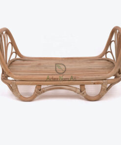 Vintage Rattan Doll Bed In A Square Shape For Kids RI 30 24 005 01