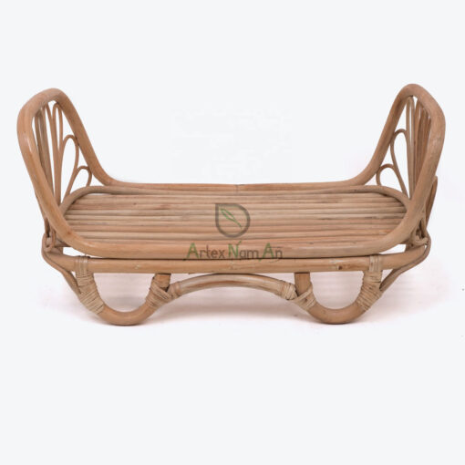 Vintage Rattan Doll Bed In A Square Shape For Kids RI 30 24 005 01
