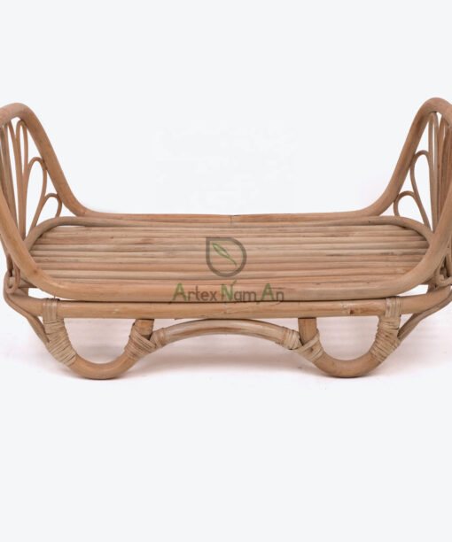 Vintage Rattan Doll Bed In A Square Shape For Kids RI 30 24 005 01