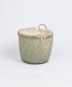 Weaving Bamboo Basket With Canvas Liner NB 09 05 127 01