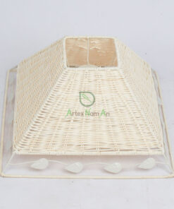 White Rattan Hanging Ceiling Pendant Lamp Shade R 28 21 001 01