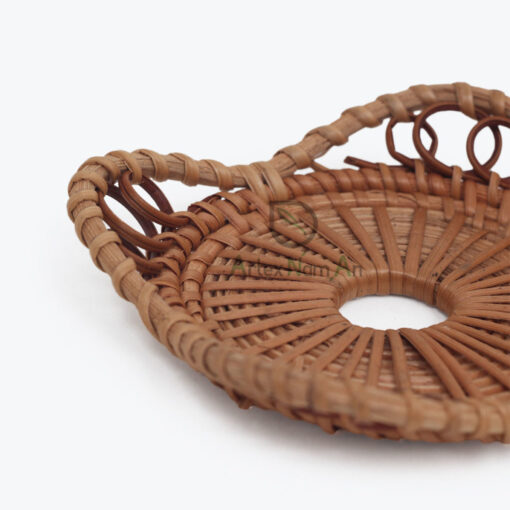 White Rattan Hanging Pendant Lamp Shade R 28 21 003 01
