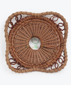 White Rattan Hanging Pendant Lamp Shade R 28 21 003 01
