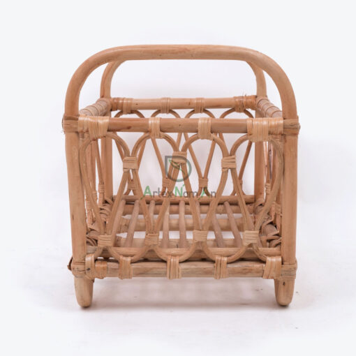 Wholesale Natural Color Rattan Doll Crib For Dollhouse Furniture RI 30 24 004 01