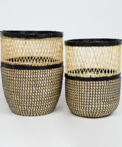 Wholesale Seagrass With Plastic String Basket Made In Vietnam SGNB 10 16 001 01
