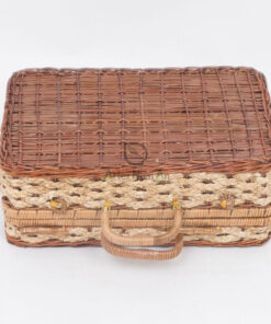 Woven Fern Rattan Suitcase Rattan Storage Box With Lid FC 52 29 001 01