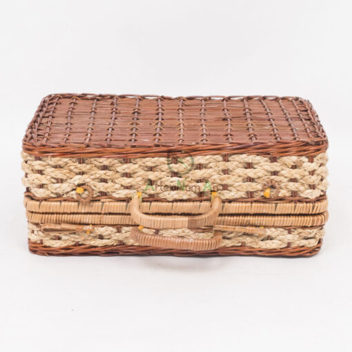 Woven Fern Rattan Suitcase Rattan Storage Box With Lid FC 52 29 001 01