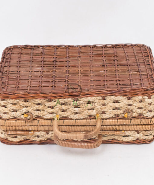 Woven Fern Rattan Suitcase Rattan Storage Box With Lid FC 52 29 001 01