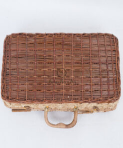 Woven Fern Rattan Suitcase Rattan Storage Box With Lid FC 52 29 001 01